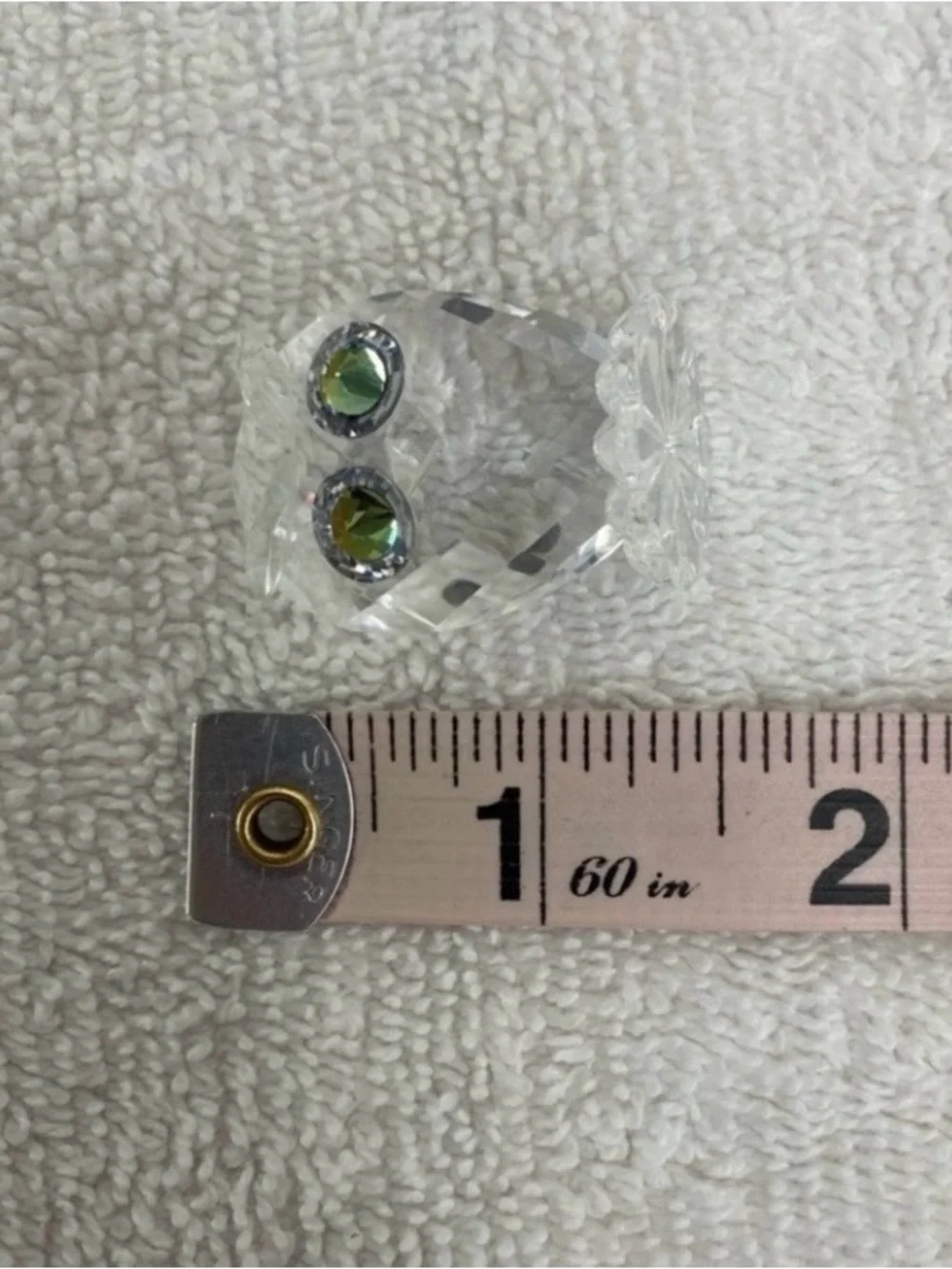 Authentic Retired Swarovski Owl Mini Feathered Crystal With Box #7654NR038000